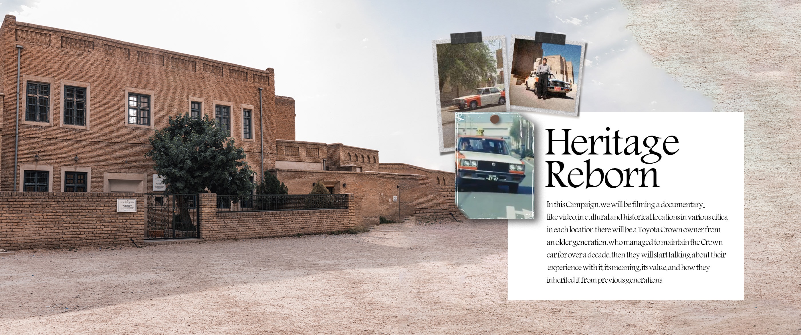 Heritage Reborn — campaign concept board